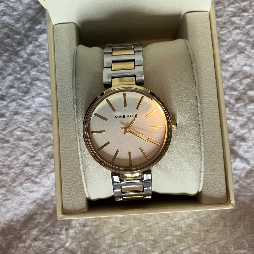Anne Klein two-tone women's bracelet watch